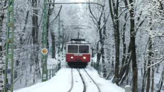 Cogwheel railway in Budapest  Zahnradbahn  FogaskerekĹą [upl. by Aicila]