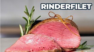 Rinderfilet braten  so wird es perfekt saftig und zart [upl. by Airamana461]