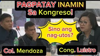 PAGPATAY SA PCSO BOARD SECRETARYINAMIN LUISTRO ejk congresshearing jinkyluistro [upl. by Alleynad]