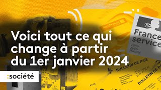 Hausse du smic et des retraites prix du tabac Tout ce qui change à partir du 1er janvier 2024 [upl. by Neufer48]