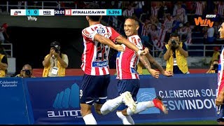 Junior vs Medellín  41  Liga Aguila 2018II  Final Ida [upl. by Redneval518]