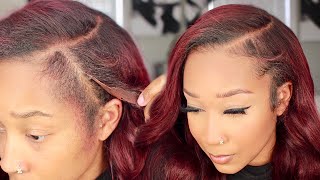 How to Install a Lace Wig Behind Your Hairline for a SUPER NATURAL Install WowAfrican [upl. by Mindy]