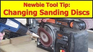 Newbie Tool Tip Replacing a Sanding Disc [upl. by Amarillis]