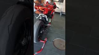 DUCATI PANIGALE 1299 AKRAPOVIČ Full Exhaust System Sound Insane Sound [upl. by Ahcurb719]