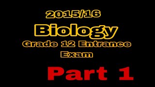 2015 Biology Entrance Exam Solved questions  biology entrance exam questions and answers 2015 [upl. by Htederem98]