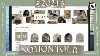 2024 Notion Tour  Set Goals and Get Organized for the New Year [upl. by Kirwin]