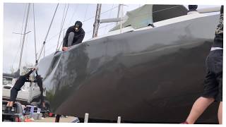 BOATWRAP  Wrapping a Hanse Sailyacht to Metallic Gloss Grey [upl. by Wampler]