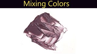 How To Make British Grey Mauve Color Paint  Mixing Colors [upl. by Lehcar870]