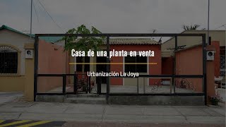 Casa de una planta en venta urbanización La Joya [upl. by Weismann]