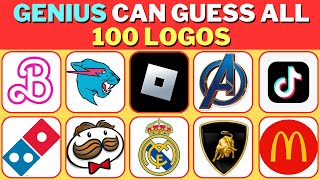 Guess the Logo in 3 Seconds ⏰👀🤔  100 Famous Logos  Logo Quiz 2023 [upl. by Marka]