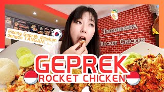 KULINER🌶️ Orang Korea pertama kali makan di Rocket chicken Emang sedap💕 [upl. by Eanrahs]