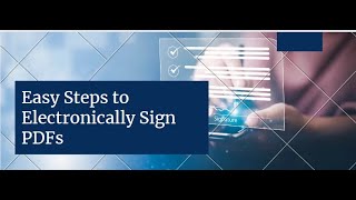 How to Sign PDF Electronically  StepbyStep Guide [upl. by Barling]