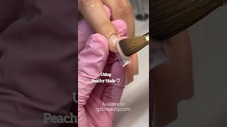 Acrylic Application using Peachy Nude ✨ Acrylic Nail Tutorial [upl. by Ransom673]