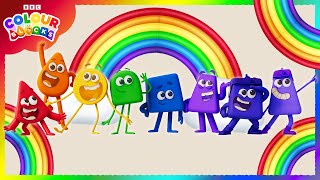 The Seven Colours of the Rainbow 🌈  Learn the Colours For Kids  Colourblocks [upl. by Anec702]