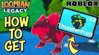 HOW TO GET THUNDERFRUIT EASY IN LOOMIAN LEGACY Roblox  How To Evolve Geklow To Eleguana [upl. by Oinigih870]