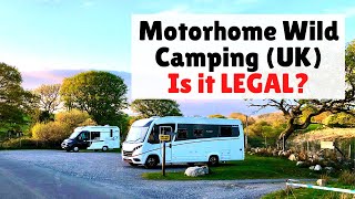 Is Motorhome Wild Camping ILLEGAL Vanlife UK tips [upl. by Bower]