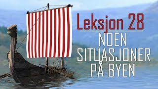 Norsk språk Idioma noruego  Noen situasjoner på byen [upl. by Ariday]