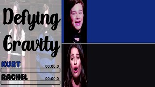 Glee  Defying Gravity Season 1 Version  Line Distribution  Lyrics [upl. by Dnaltruoc204]