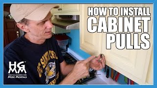 How to install drawer and cabinet pulls to update your kitchen [upl. by Amlez]