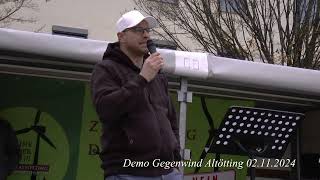 Demo Gegenwind Altötting keine Windräder in unserem Wald 02112024 [upl. by Anoed]