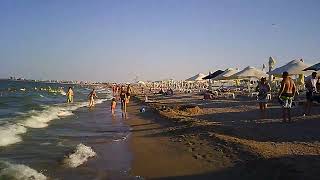 Beach walk in Romania summer 2024 part 21  Mamaia [upl. by Lennej137]