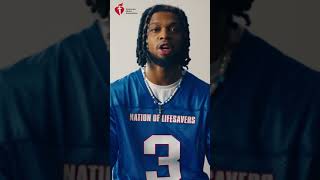 Damar Hamlin wants you to learn CPR HeartMonth NationofLifesavers [upl. by Gratt]