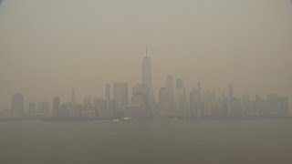 EarthCam Live Canadian Wildfire Smoke Reaches New York City [upl. by Galang25]