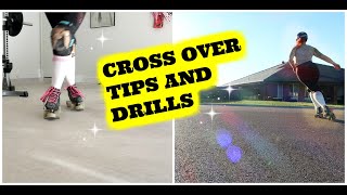 HOW TO CROSSOVER ON ROLLER SKATES  Beginners Guide [upl. by Forkey]