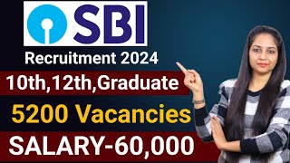 SBI Bank Recruitment 2024SBI Work from HomeGovt Jobs Jan 2024SBI VacancyWork From Home Job [upl. by Andi]