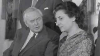 Indira Gandhi visits UK and comments on Kashmir [upl. by Ahsoym]