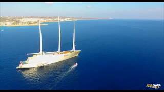 Super Yacht at Nissi Beach Ayia Napa [upl. by Dine714]