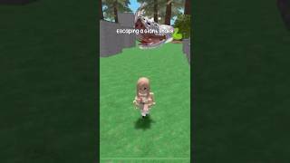 Escaping a Giant Snake in ROBLOX 😳  roblox youtubeshorts [upl. by Nyrrek]