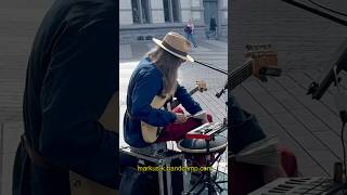 Tongue Drum in looped blues rock on the street busking busker looping tonguedrum sireguitars [upl. by Shela985]