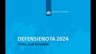 Uitleg bij Defensienota 2024 [upl. by Nabroc]