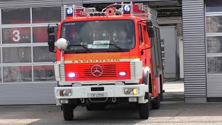 2x ReserveHLF  GWTier Feuerwehr Offenbach am Main auf einsatzfahrt [upl. by Layor]