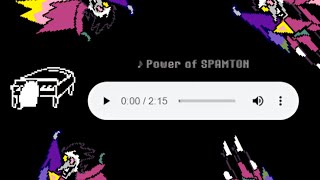 Spamton Neo fight but BIG SHOT is replaced with Power of SPAMTON Unused Spamton Neo Theme [upl. by Siurtemed]