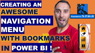 Power BI Learning Create an AWESOME Navigation Menu  with BOOKMARKS  Easy to use amp set up [upl. by Nivalc]