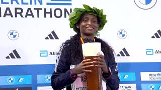 Woman Awards Ceremony BMW BERLINMARATHON 2023 [upl. by Clara]