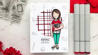 Copic Marker Shading Tutorial [upl. by Narcis]