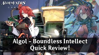 Alchemy Stars Algol  Boundless Intellect Quick Review [upl. by Enyahc457]