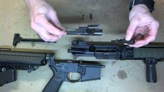 How to Assemble a Field Stripped AR15 in HD [upl. by Drooff]