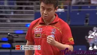 BEST OF Wang Hao VS Zhang Jike Epic God Level Shots [upl. by Edia]