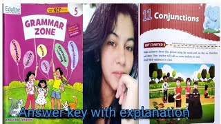 Eduline Grammar Zone class5th conjunction lesson11 englishgrammarenglishsolution key video [upl. by Amethist]