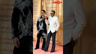 Jackie Shroff FLAUNTS his plant while posing with son Tiger Shroff at AnantRadhikas reception [upl. by Sidhu]