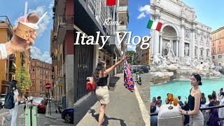 vlog 🇮🇹 첫 유럽 여행 Ep1  이탈리아 로마  대한항공에서 사육당한 썰  도착하자마자 집으로 날라갈뻔  트레비 분수  식당에서 메뉴 강매당한것 같지만 ㅎ [upl. by Northrop224]