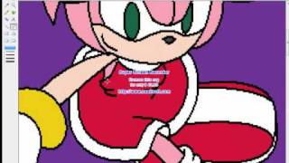 recoloring Sonic to Amy Rose speedpaint [upl. by Roban]