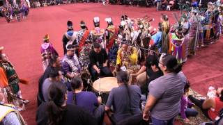 Veterans Song  2016 Hunting Moon Pow Wow  PowWowscom [upl. by Carma]