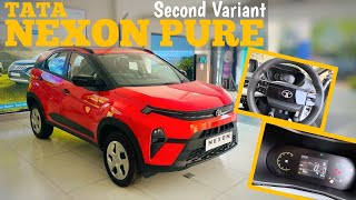 NEW TATA NEXON PURE SECOND VARIANT DETAILED MALAYALAM REVIEW  ONROAD PRICE  FEATURES [upl. by Calie764]