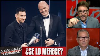 POLÉMICA FIFA nomina a MESSI al premio THE BEST junto con MBAPPÉ y HAALAND  Jorge Ramos y Su Banda [upl. by Annod]