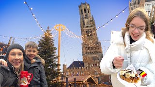 Bruges with kids  Christmas Market  Canal Cruise  Chocolate Museum and more [upl. by Hickey]